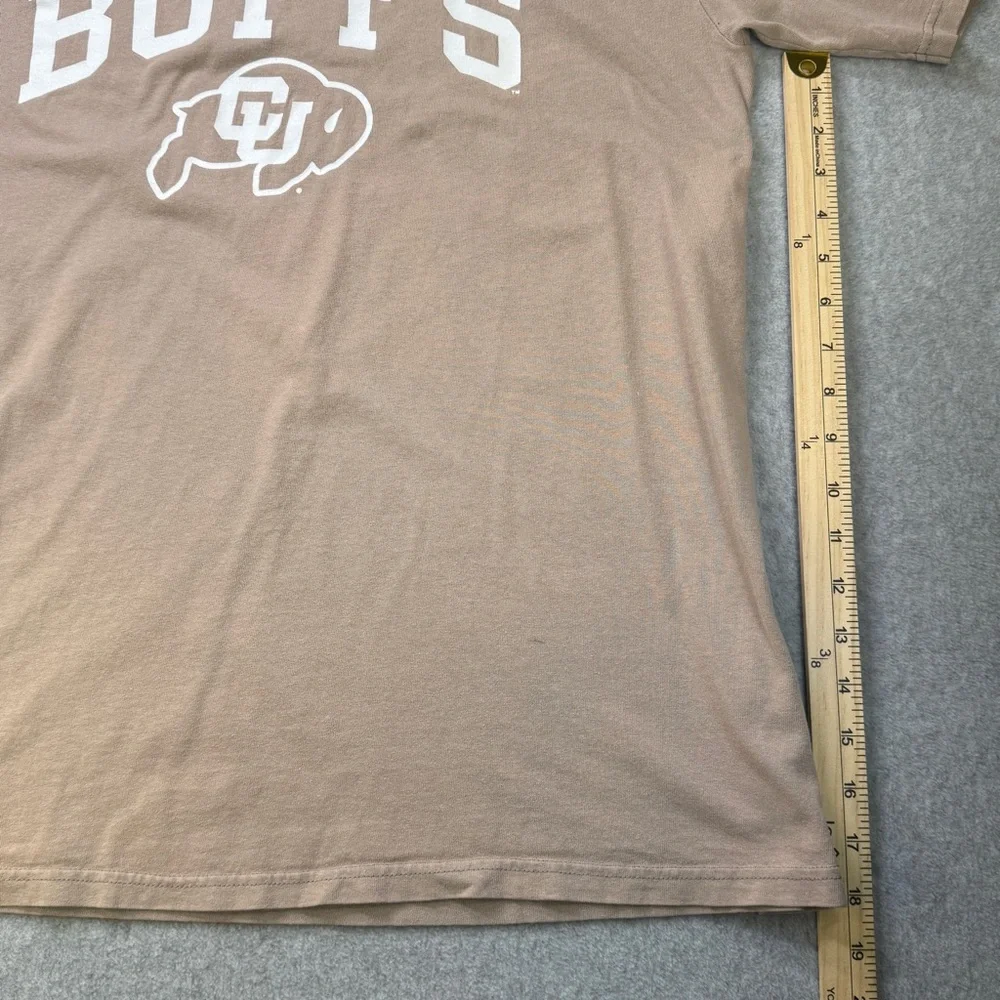 Champion Colorado Buffs CU Logo T-Shirt Tan Sz L‎ NCAA College Tee - Picture 6 of 7